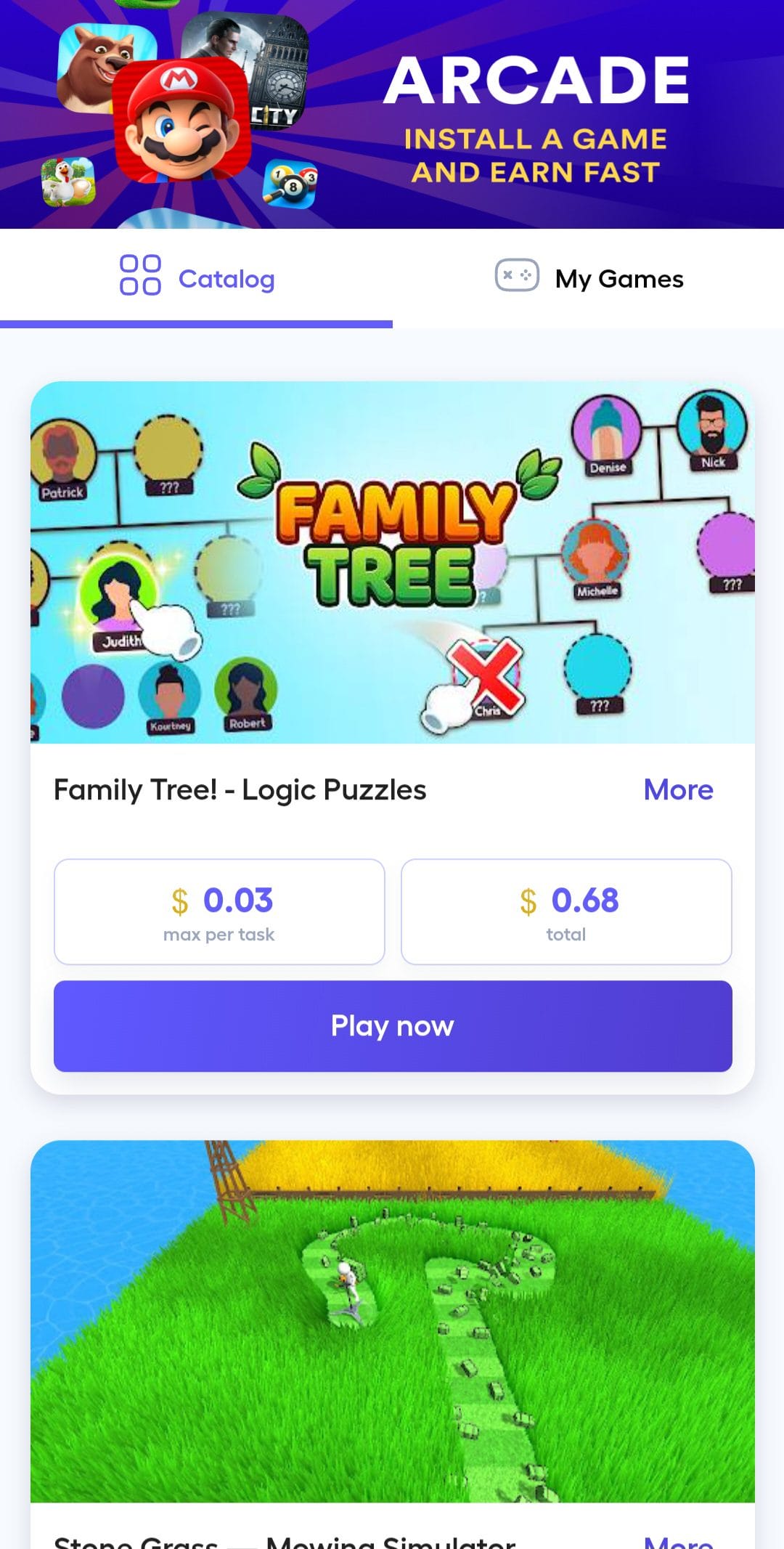 Survey Pop play games