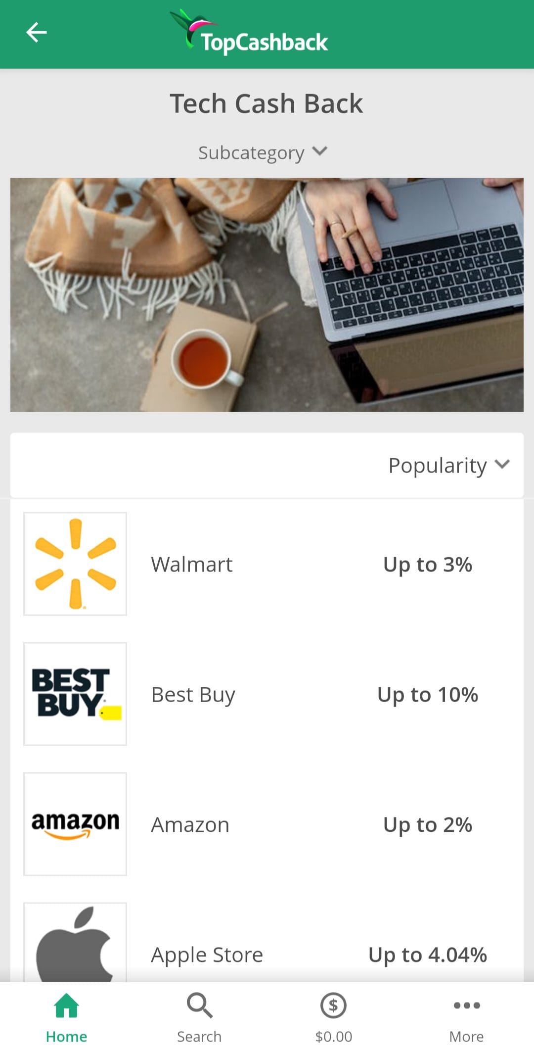 TopCashback Shop 