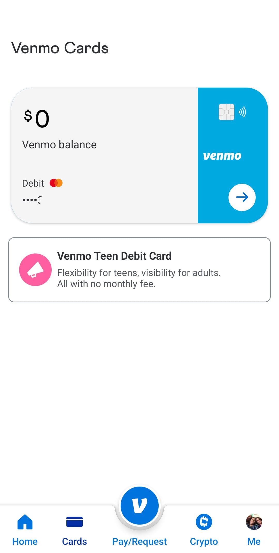 Venmo debit card