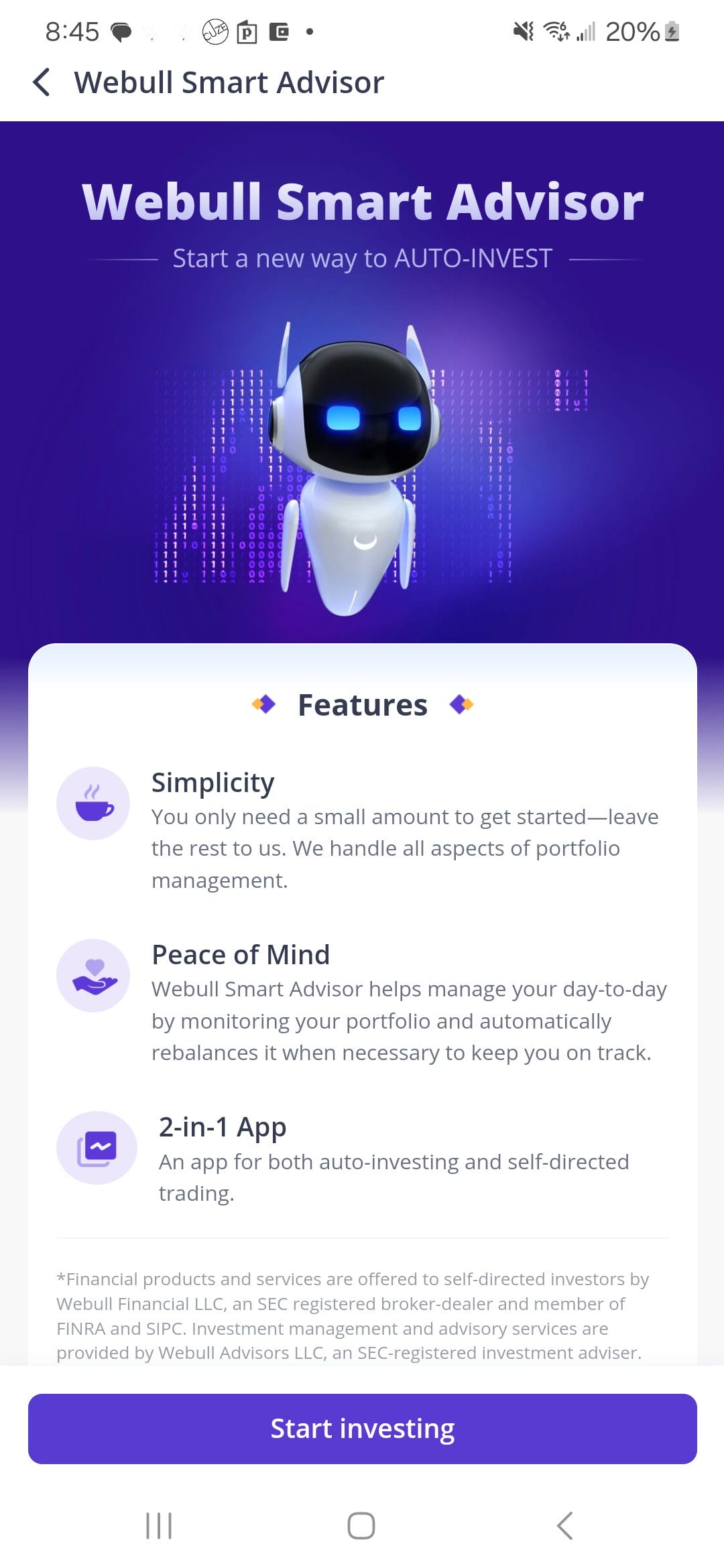 Webull smart advisor