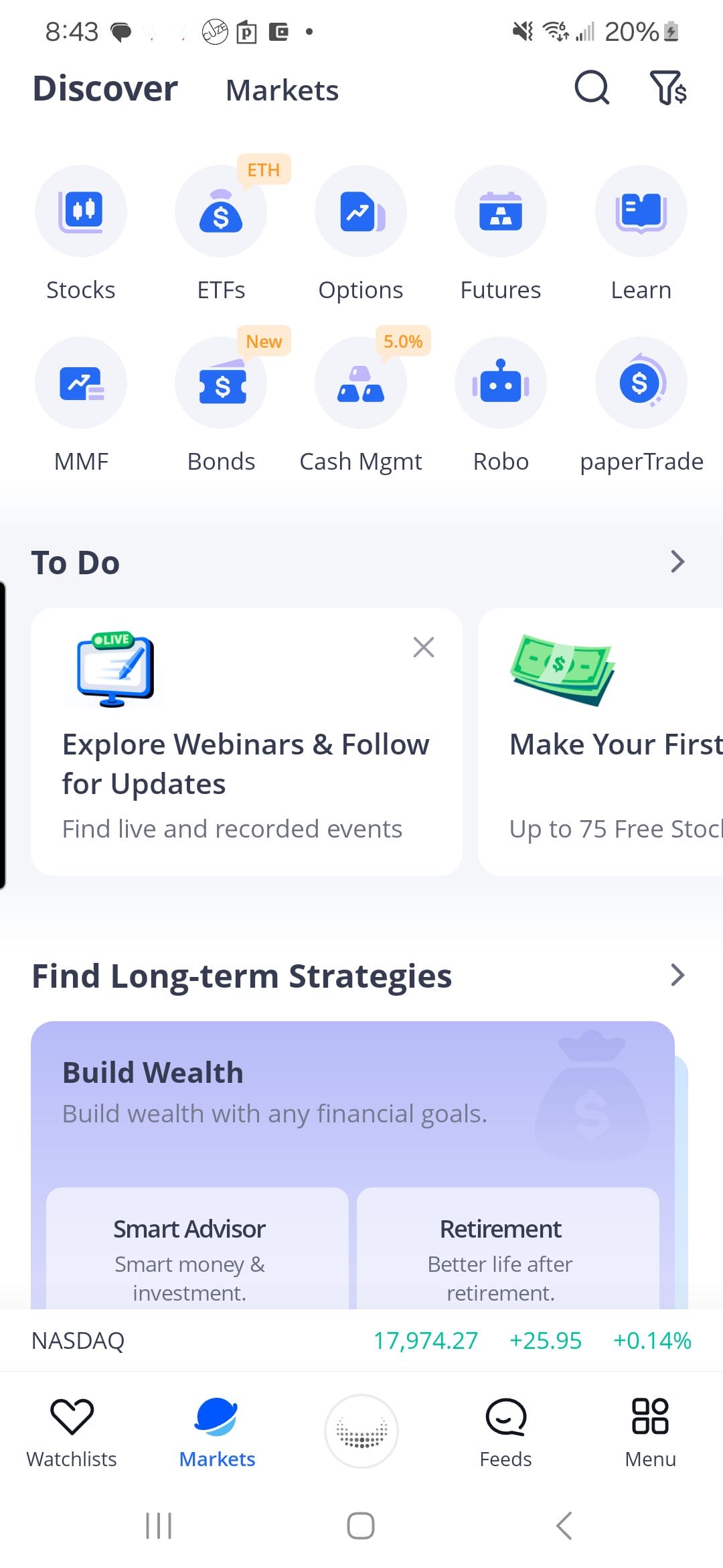 Webull to do list