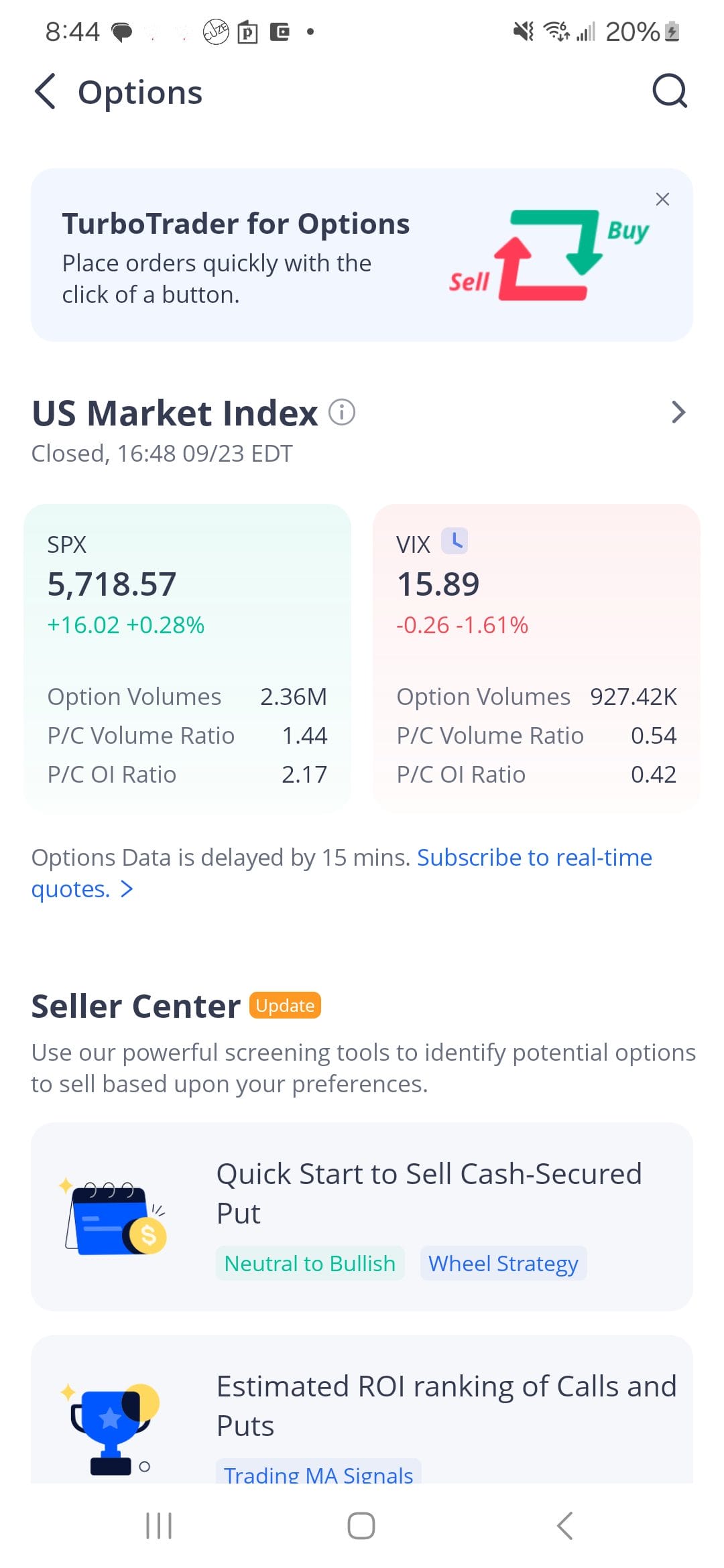 Webull US Maket Index