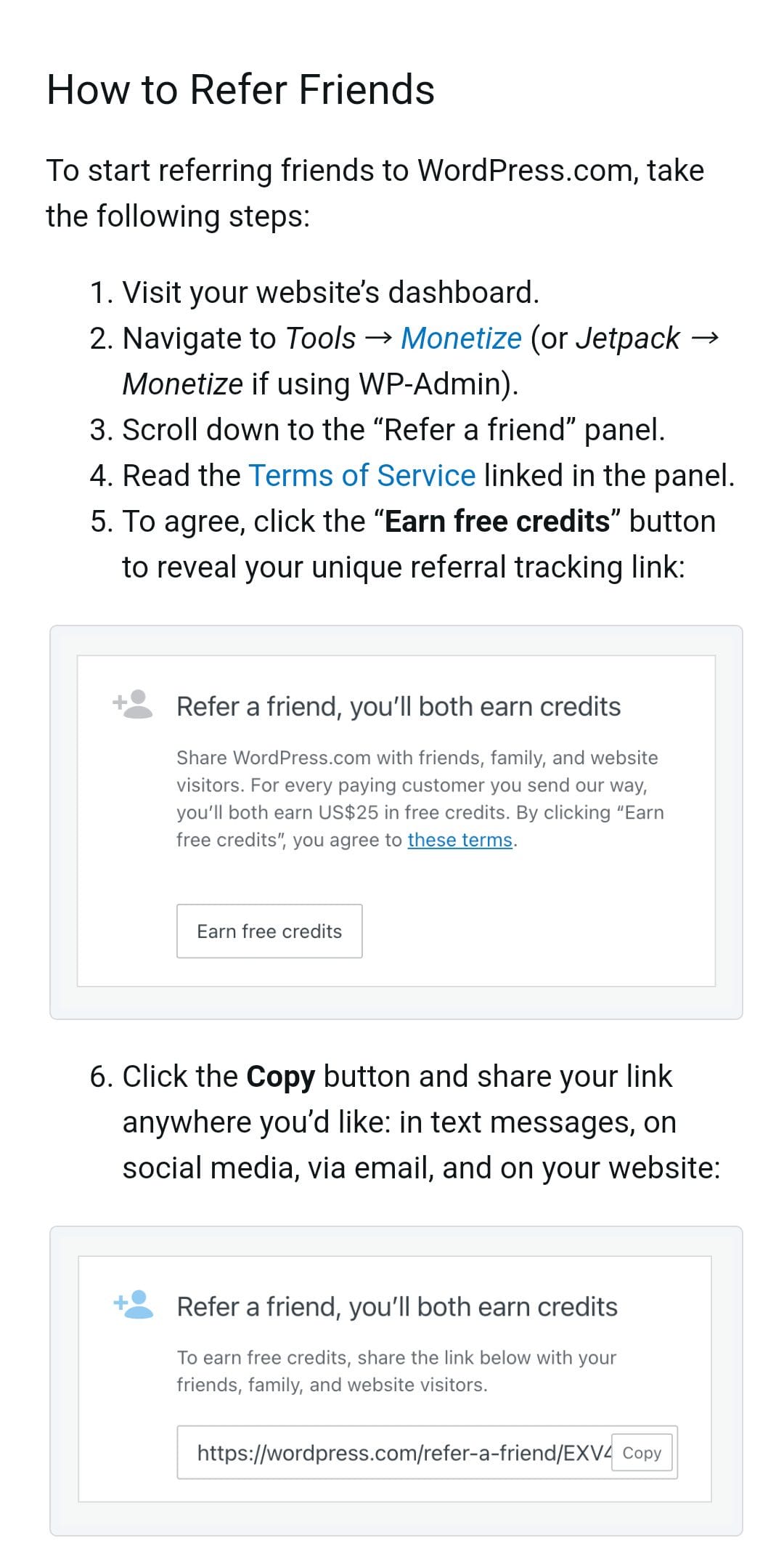 WordPress invite friends