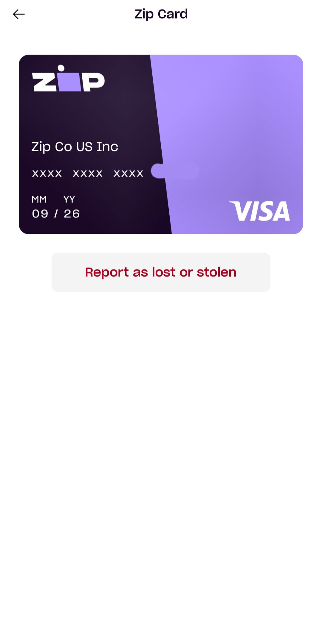 Zip card