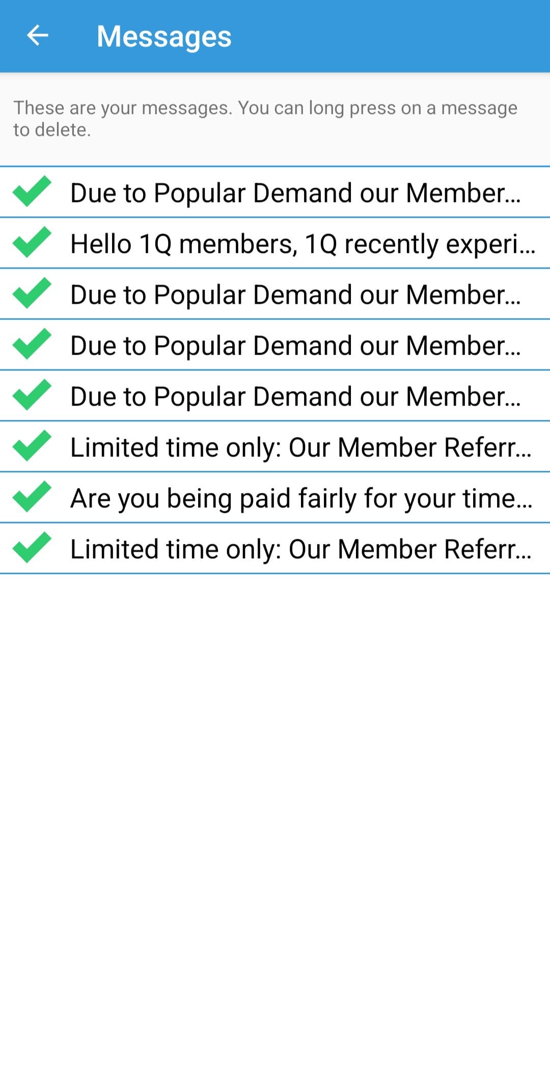 1Q Messages