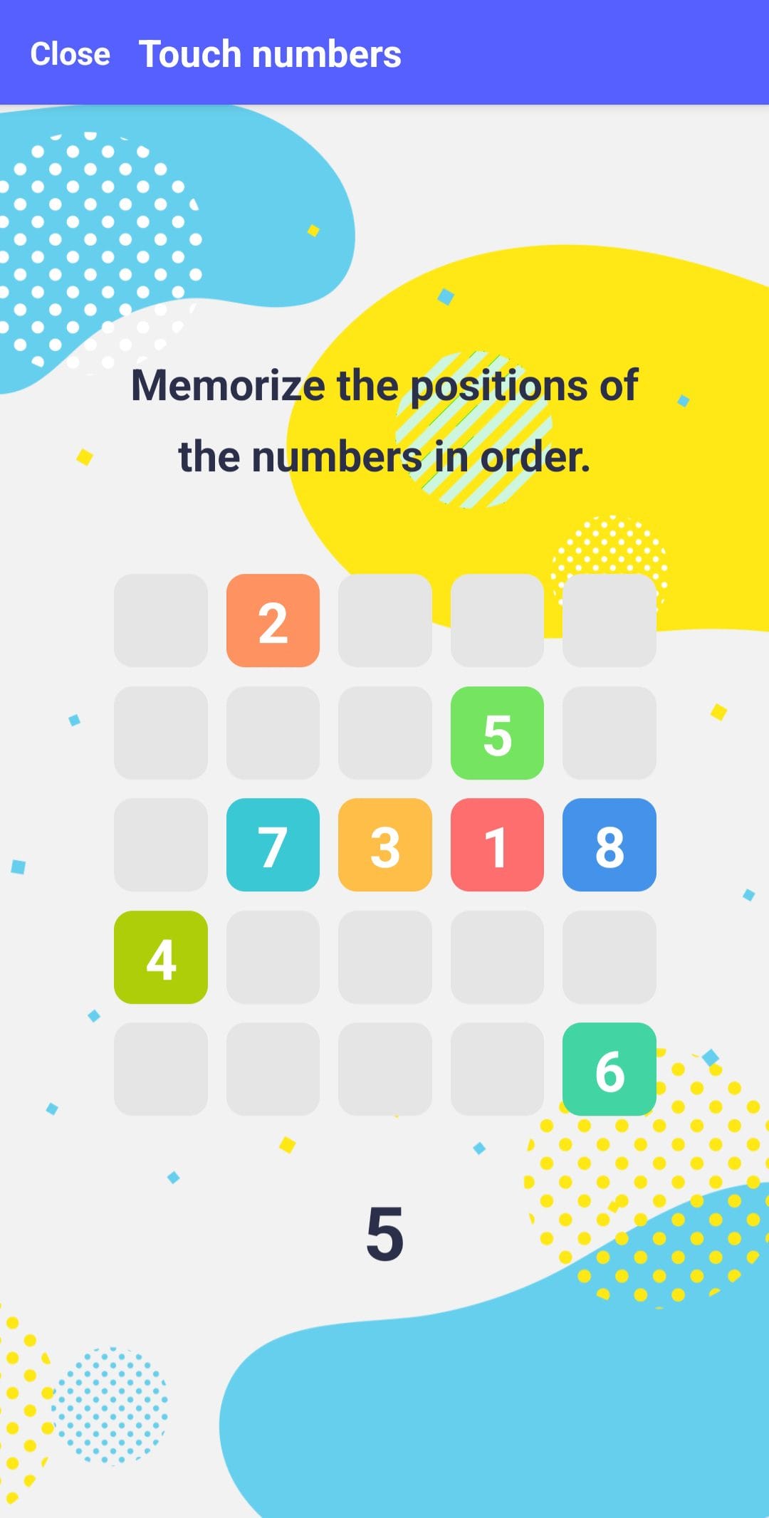ARUCO Touch Numbers