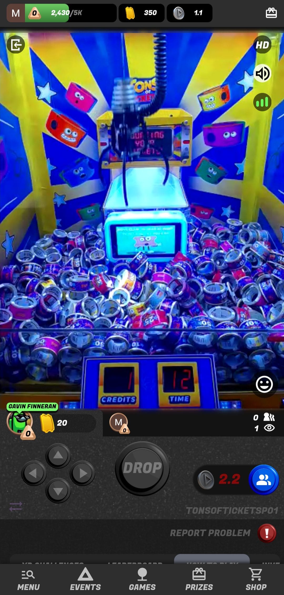 Arcade Online Tons of Tickets Arcade