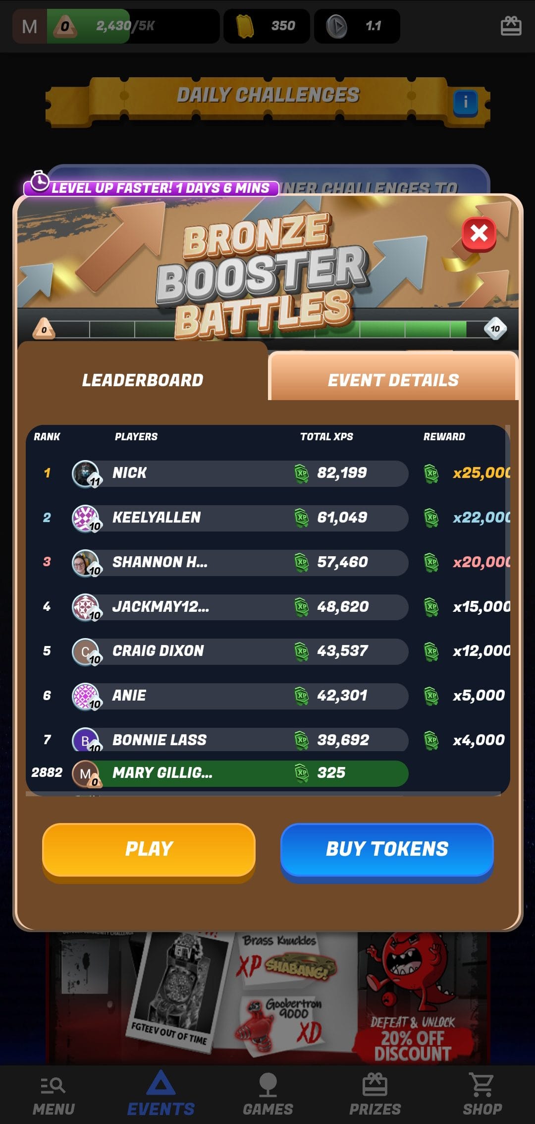 Arcade Online Leaderboard