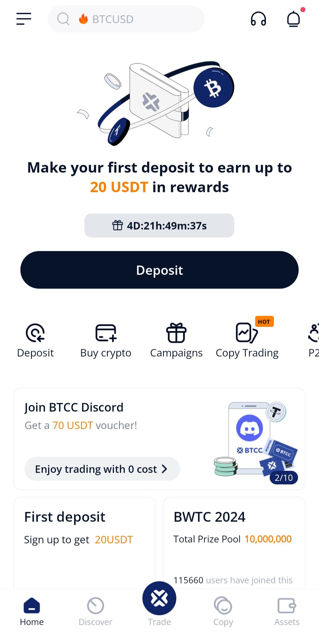 BTCC Account