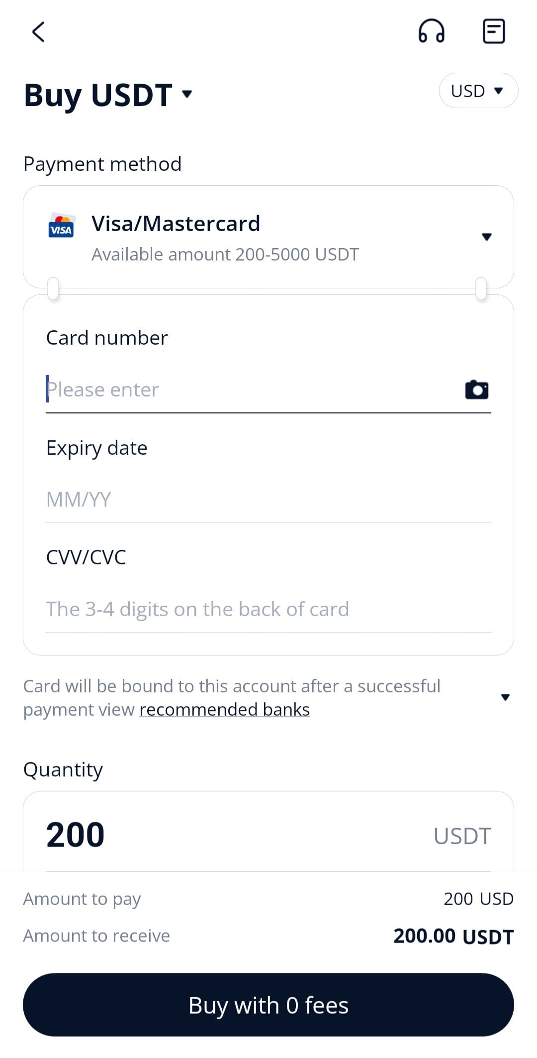 BTCC buy USDT