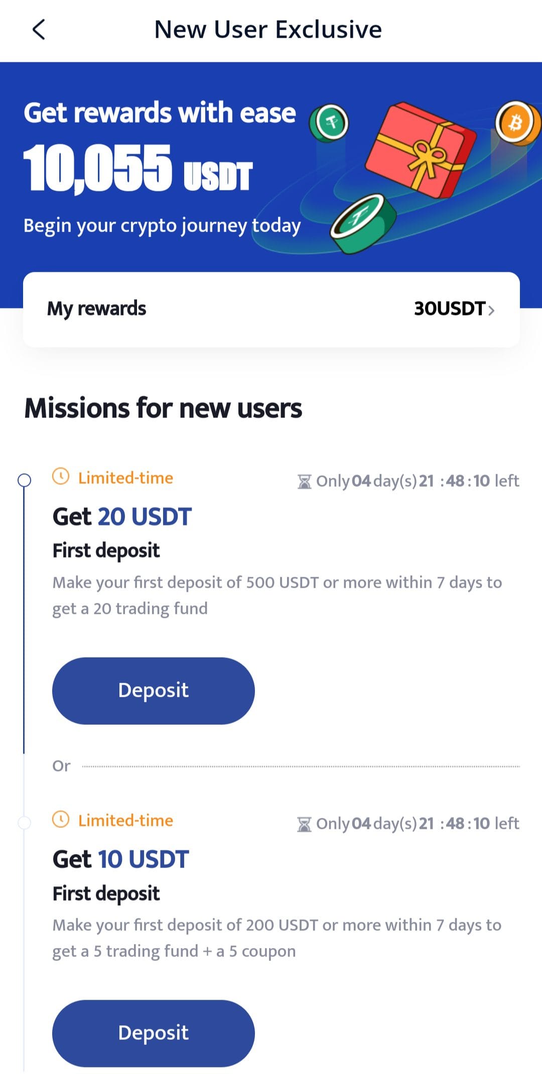 BTCC New User Exclusive
