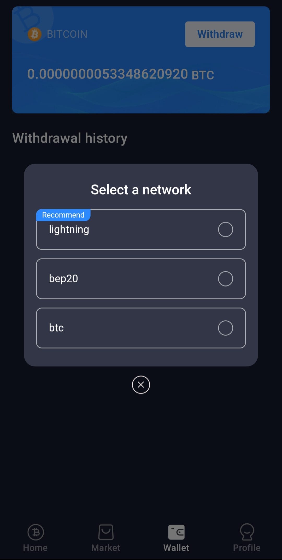 Bitcoin Mining - Crypto Miner select network