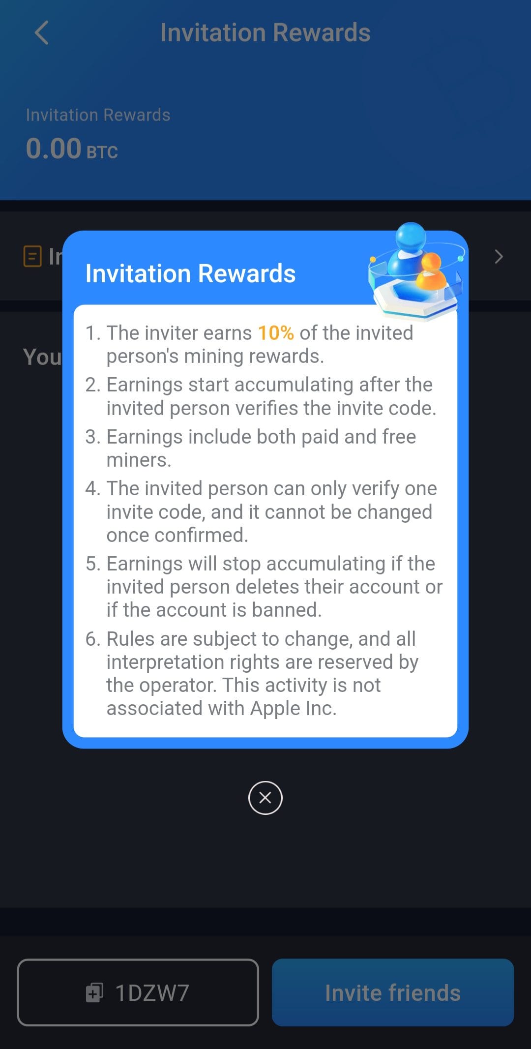 Bitcoin Mining - Crypto Miner Invite Rewards
