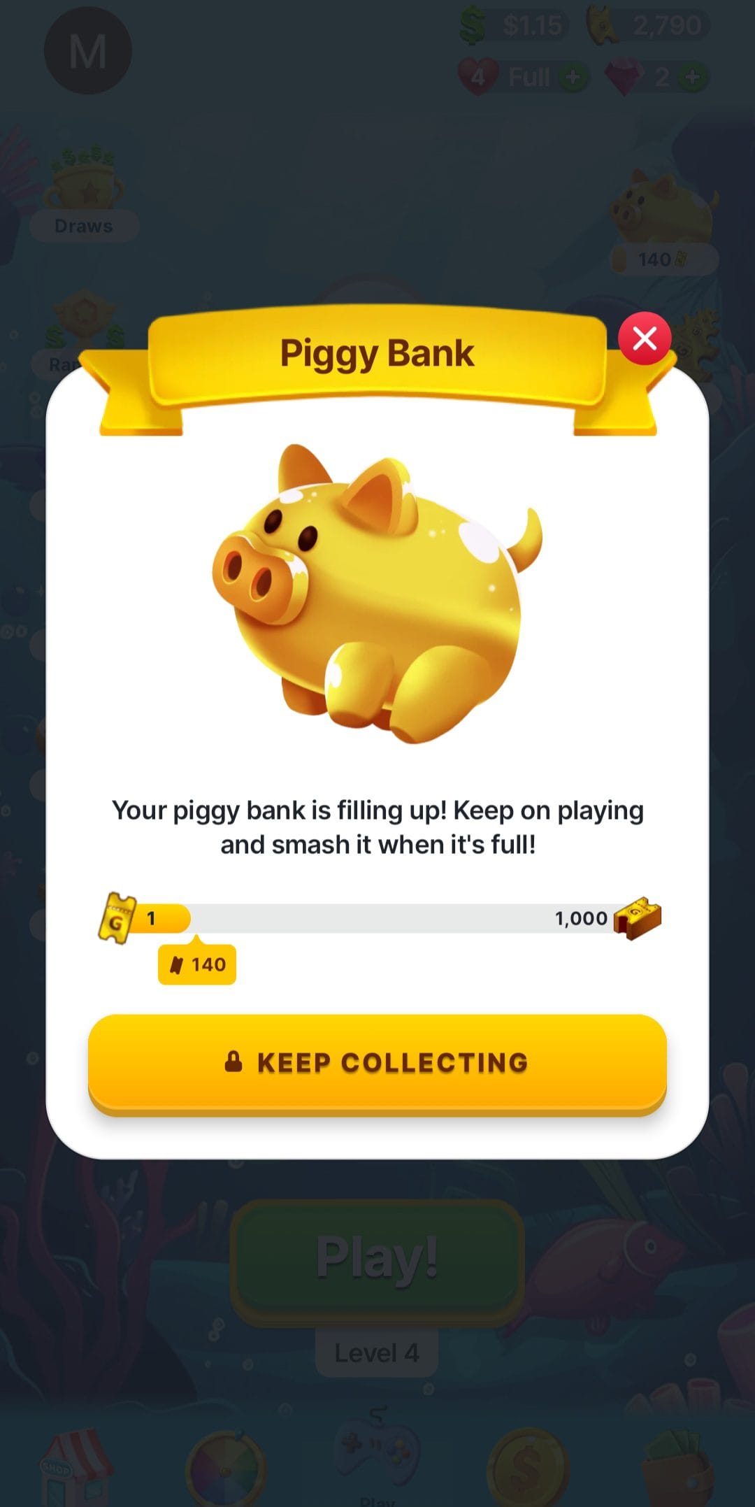 Bubble Bling Smash Piggy Bank