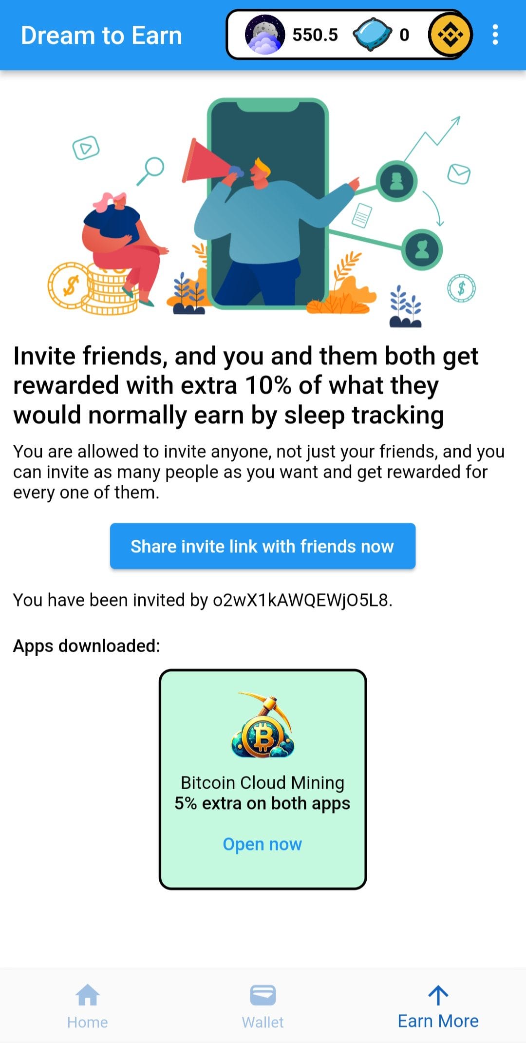 Dream to Earn Referral Code