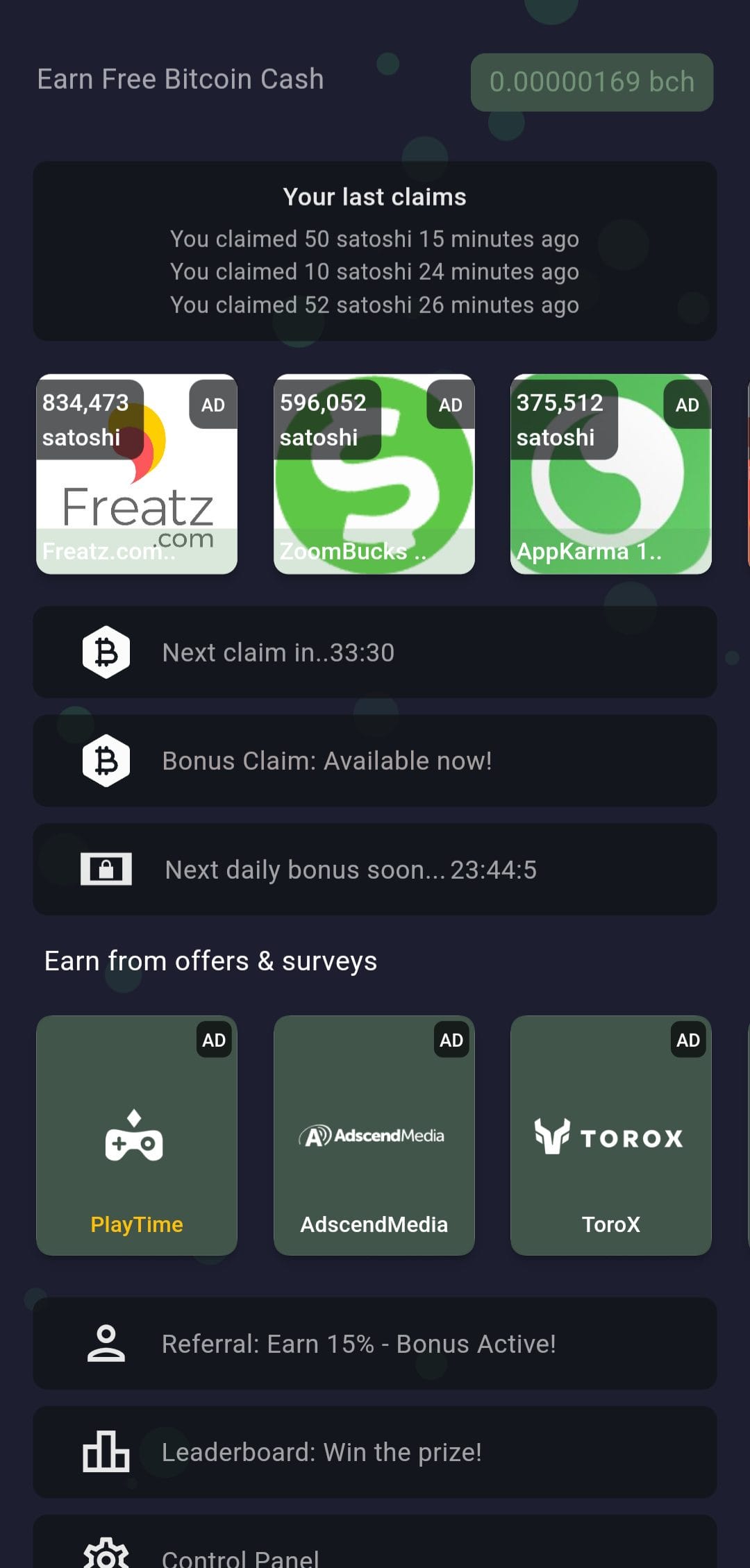 Earn Bitcoin Cash Earn Rewards