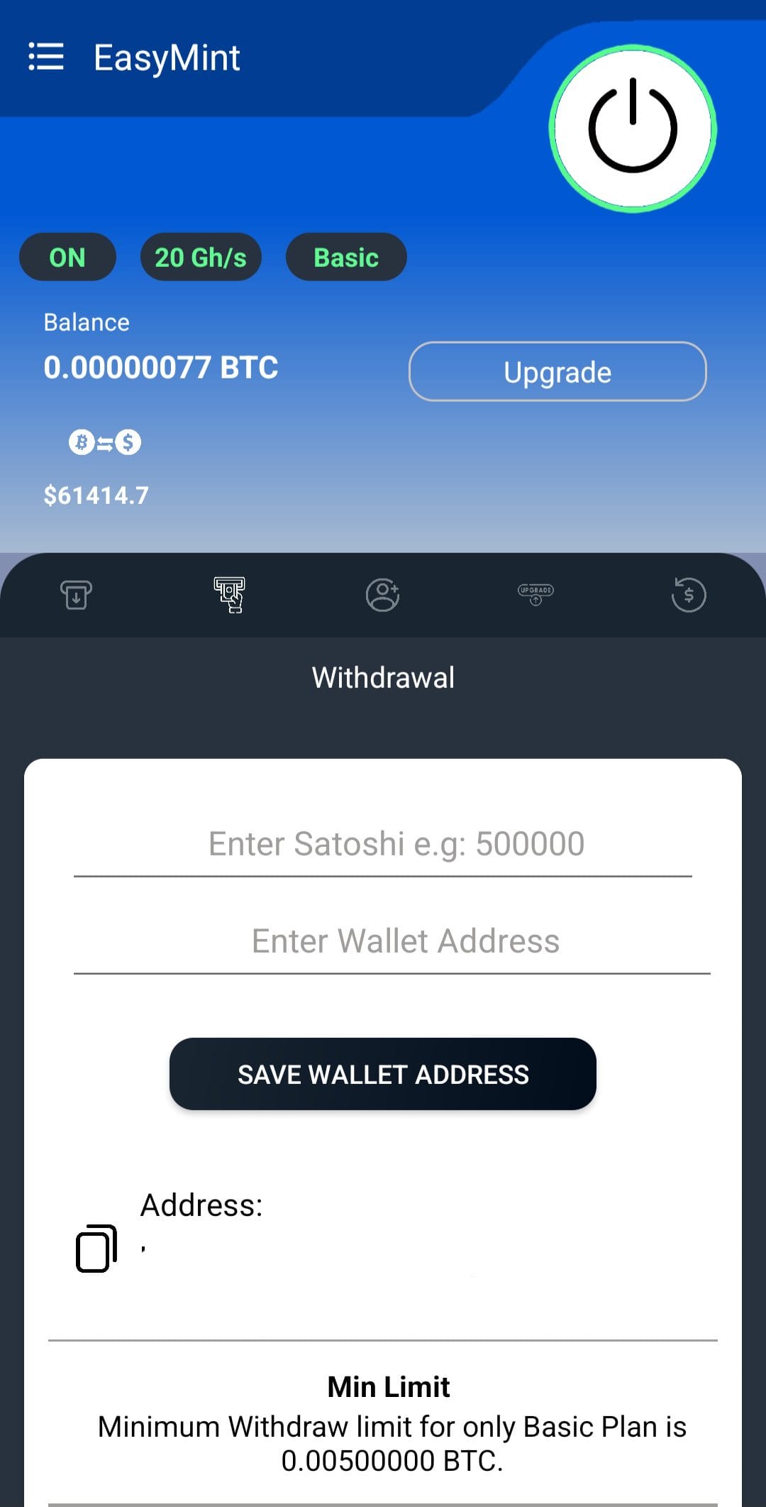 EasyMint upgrade your plan