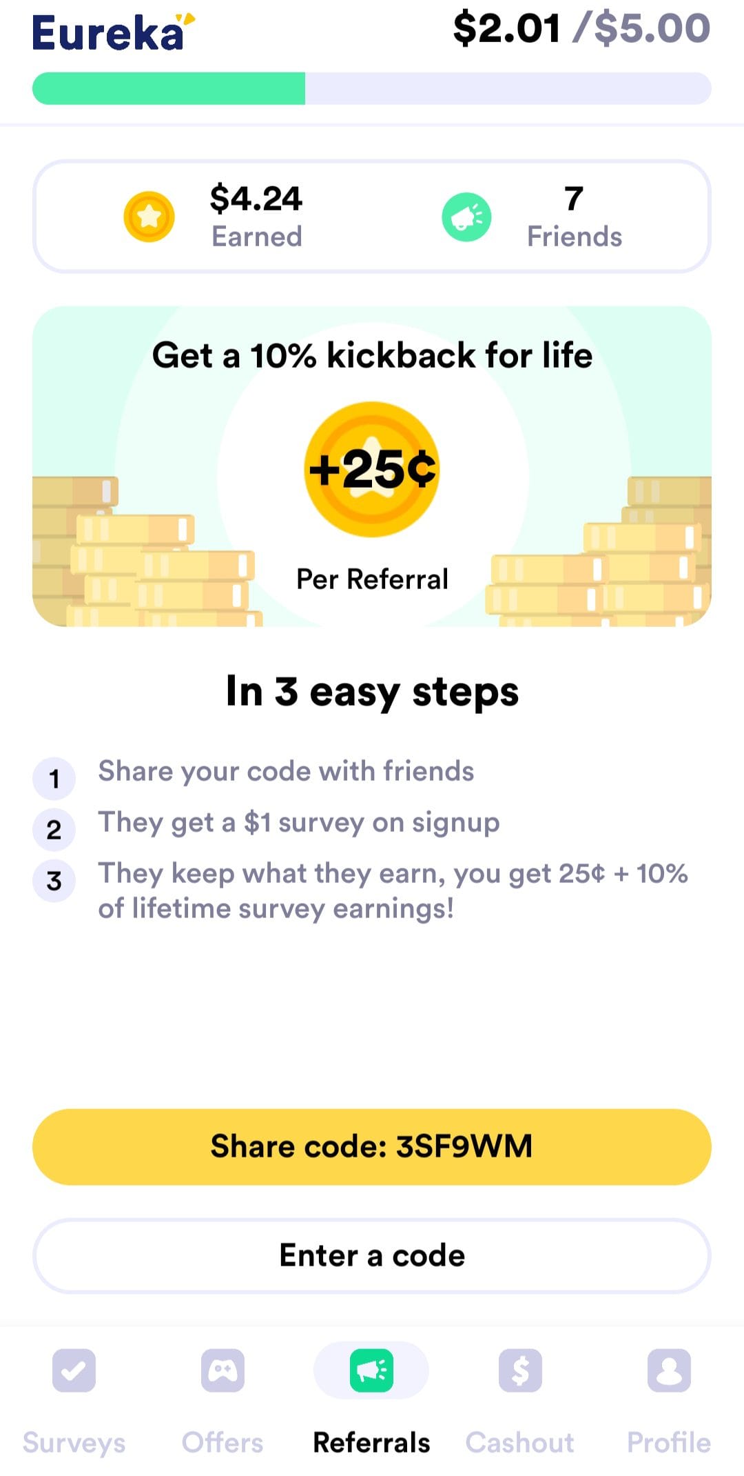 Eureka referral code