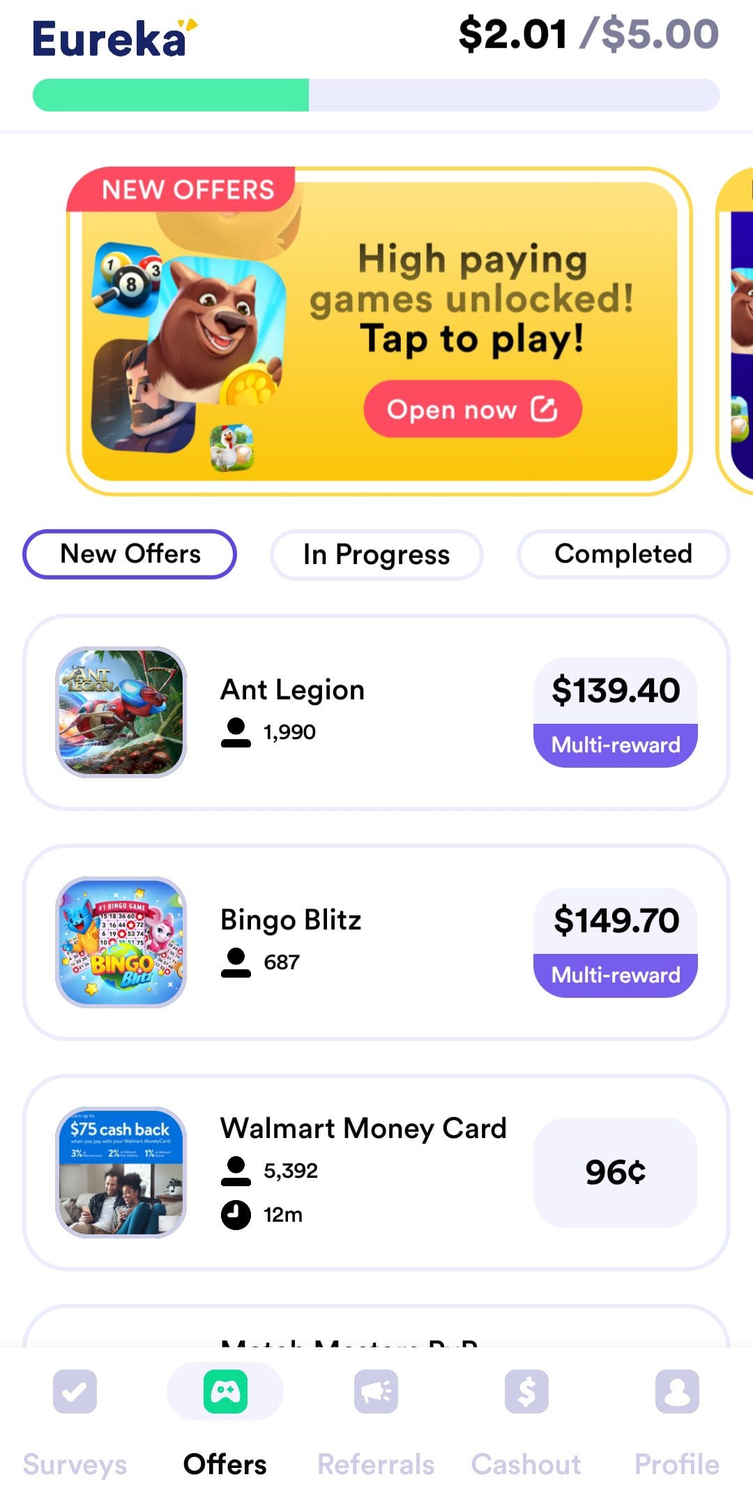 Eureka new offers