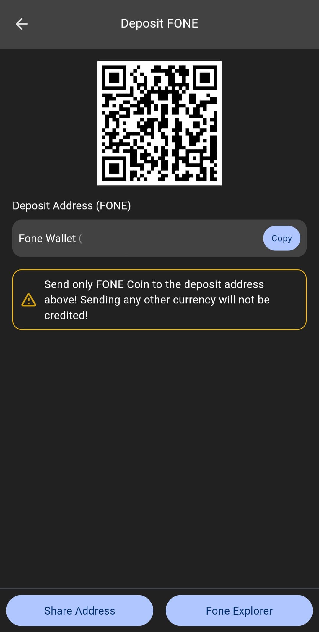 Fone Network Deposit