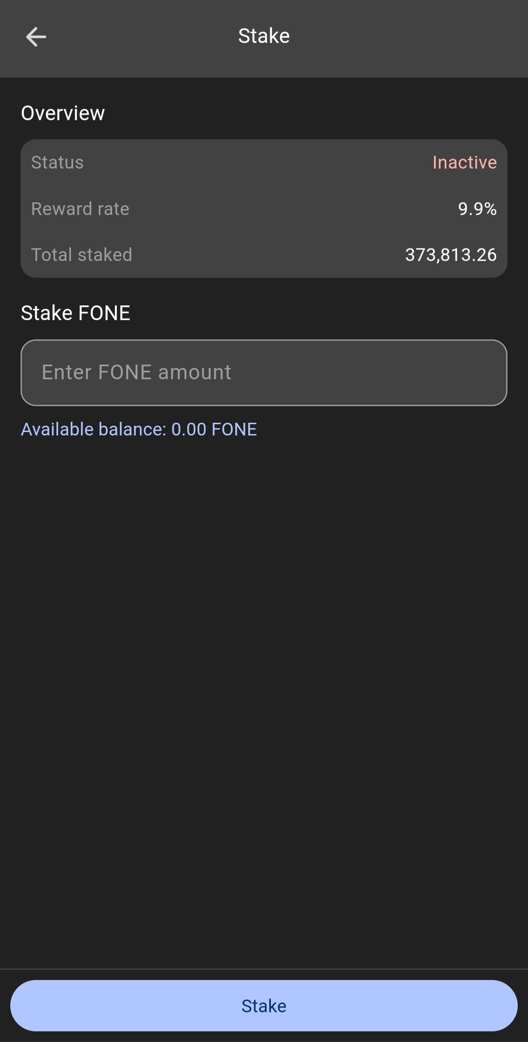Fone Network Stake Fone