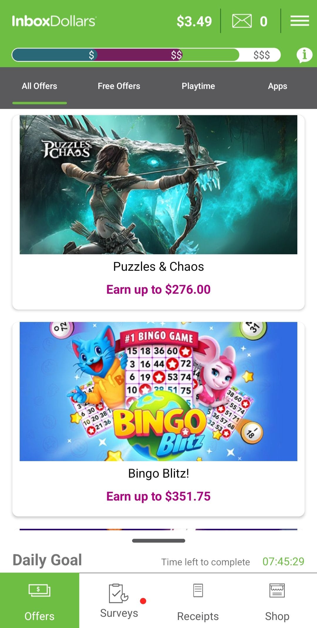 InboxDollars Offers