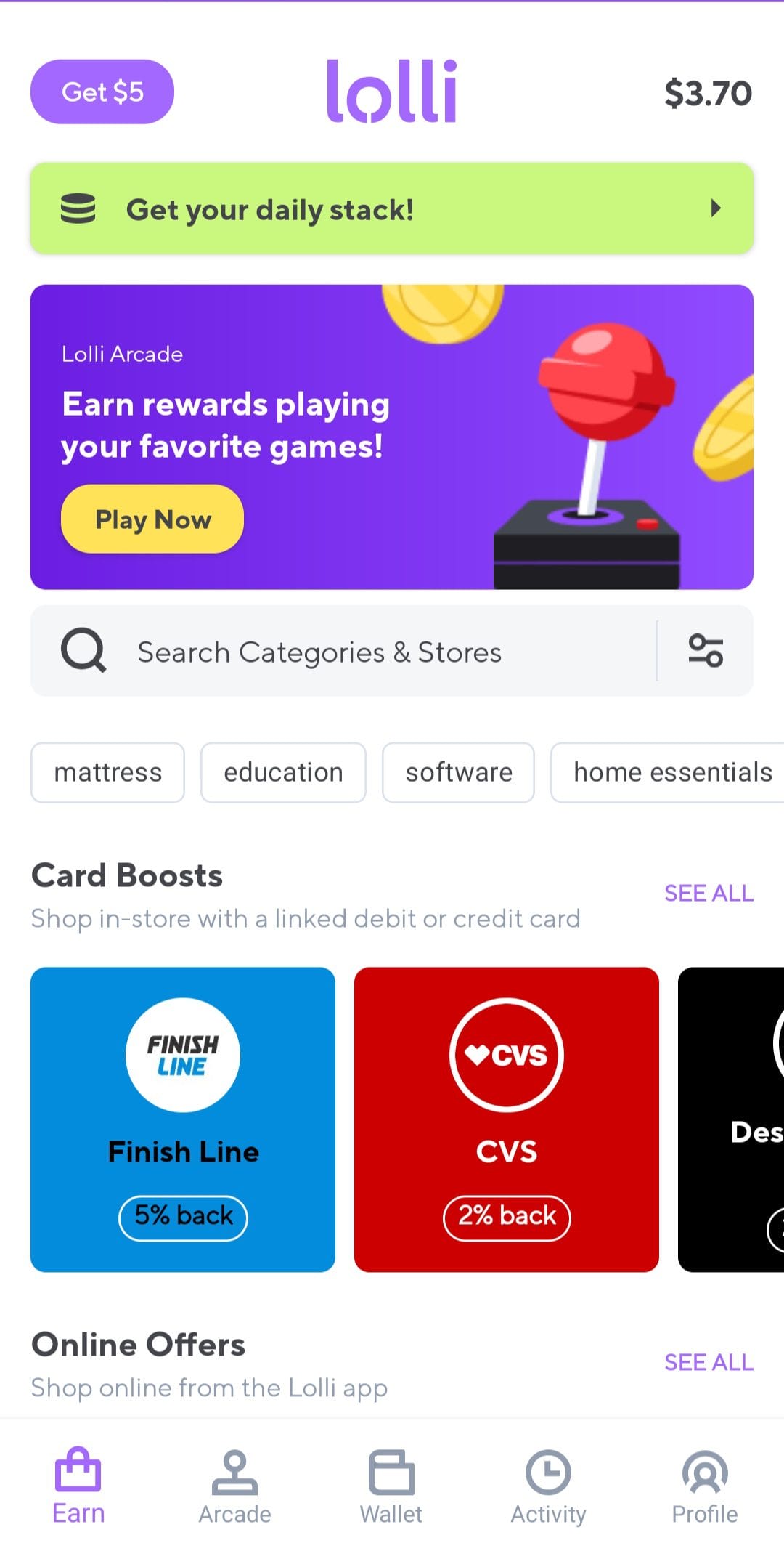 Lolli Earn Cashback