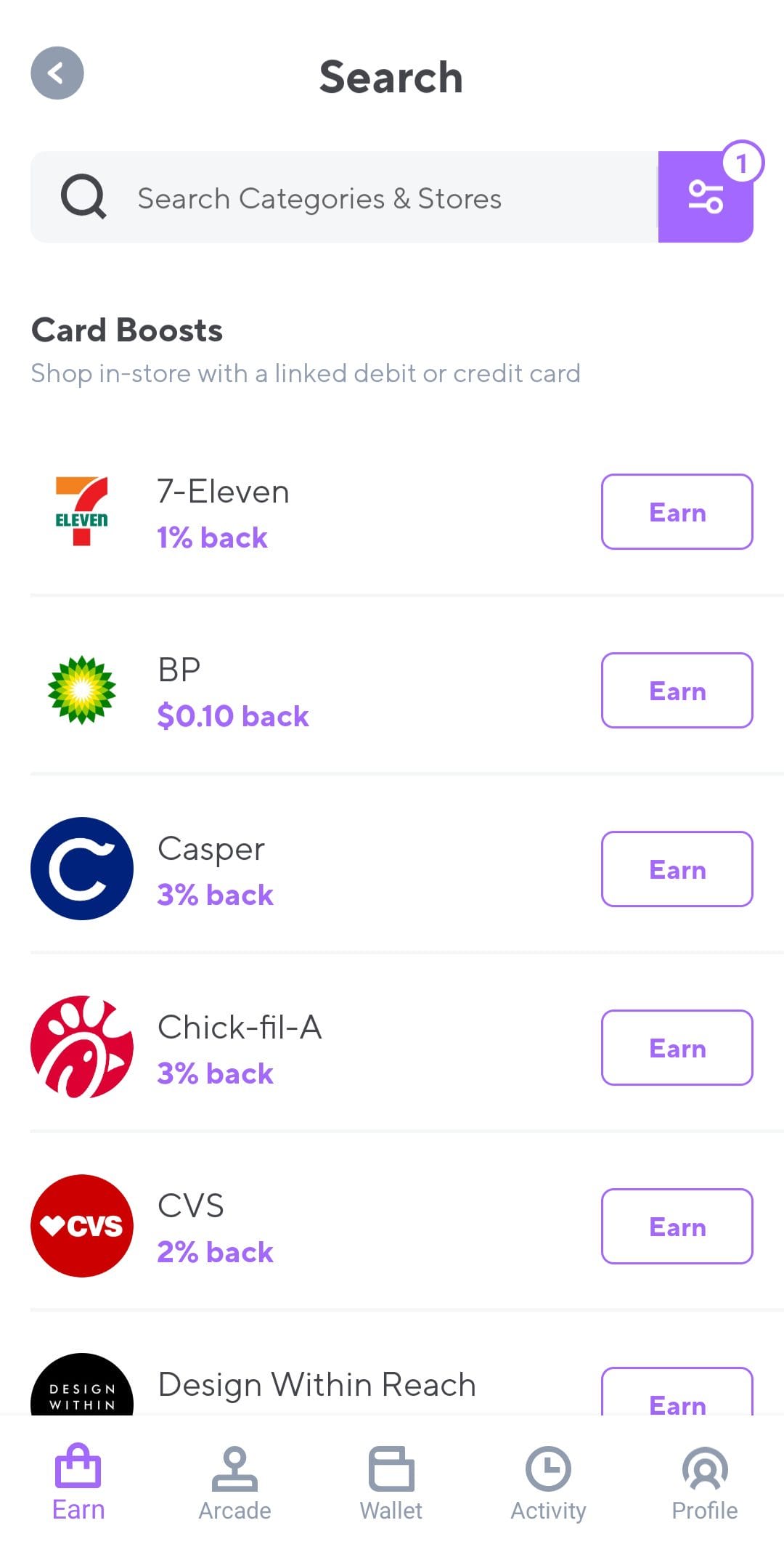 Lolli card boosts offers