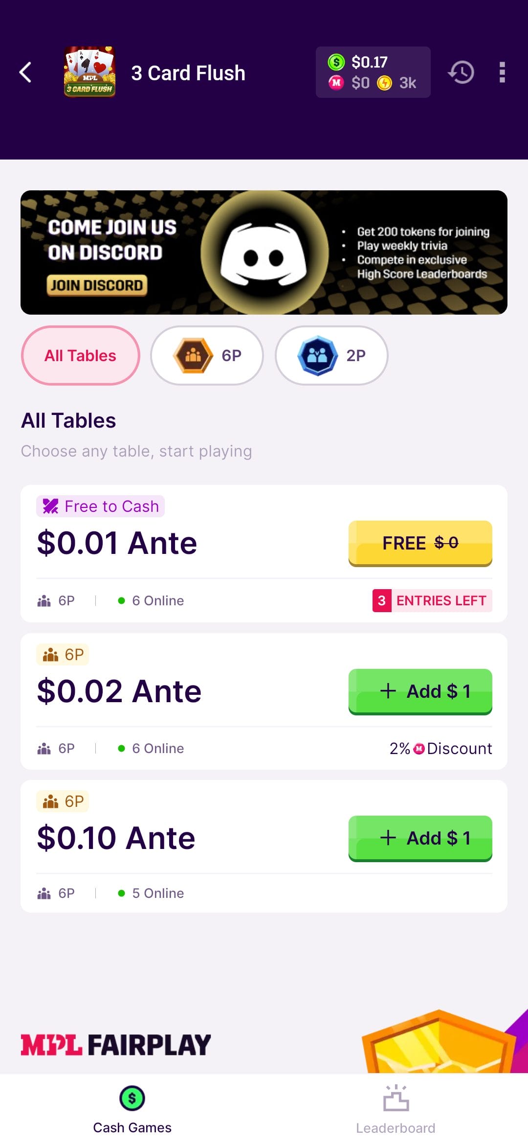 MPL Cash Games