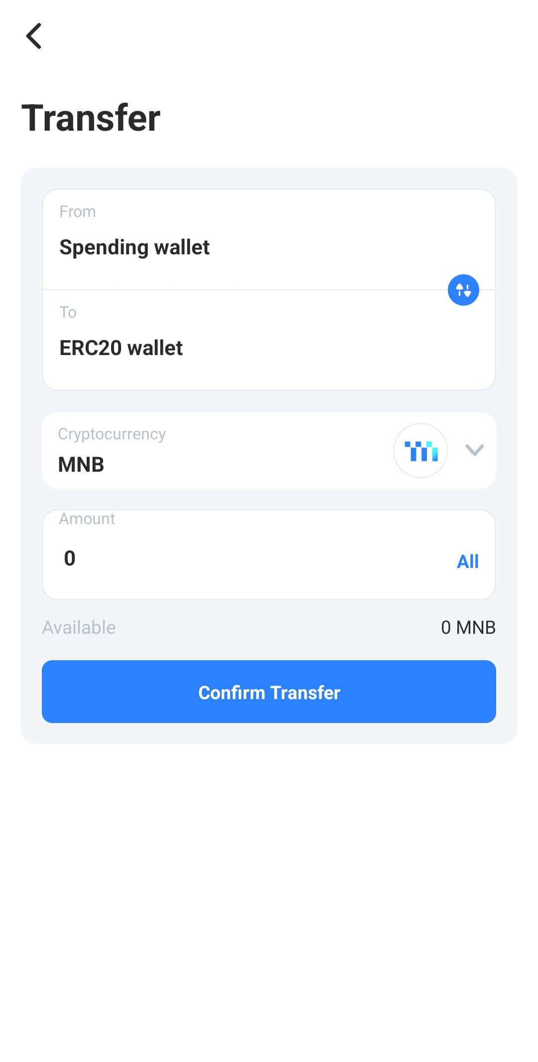 Mineable Transfer MNB