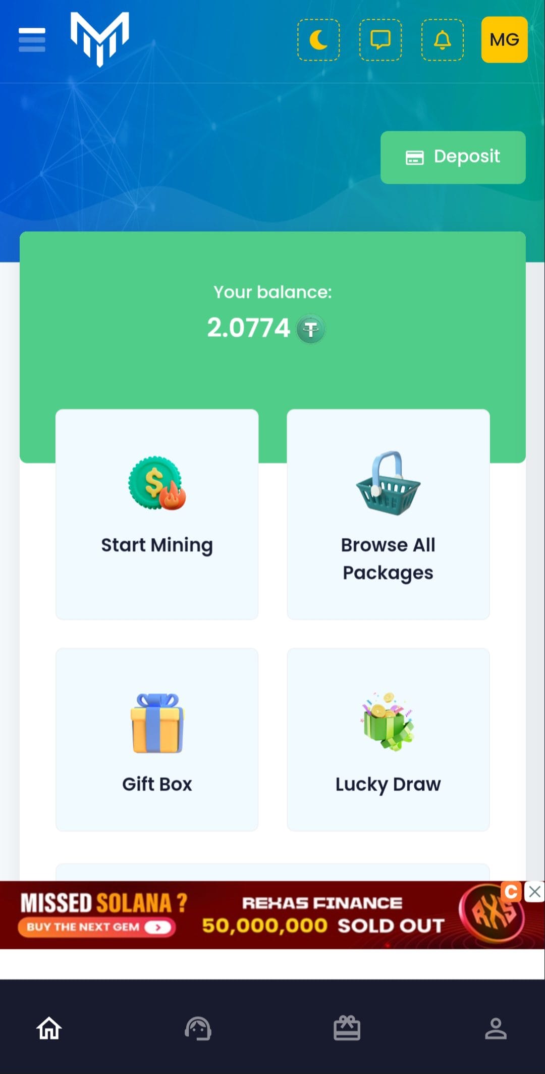 Minersy Start Mining
