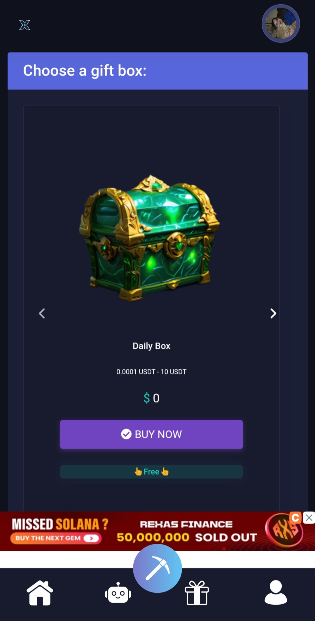 Mining X Open Gift Boxes