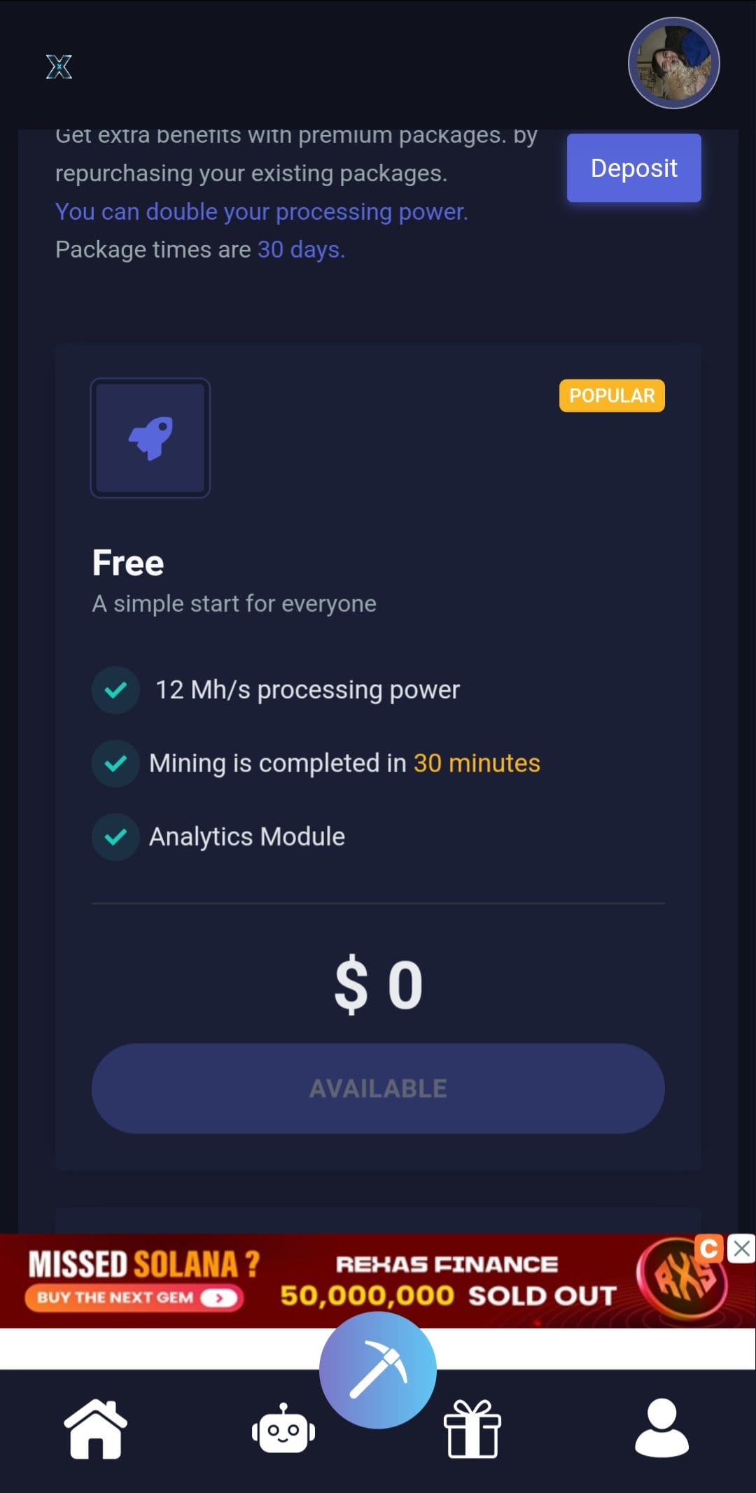 Mining X packages