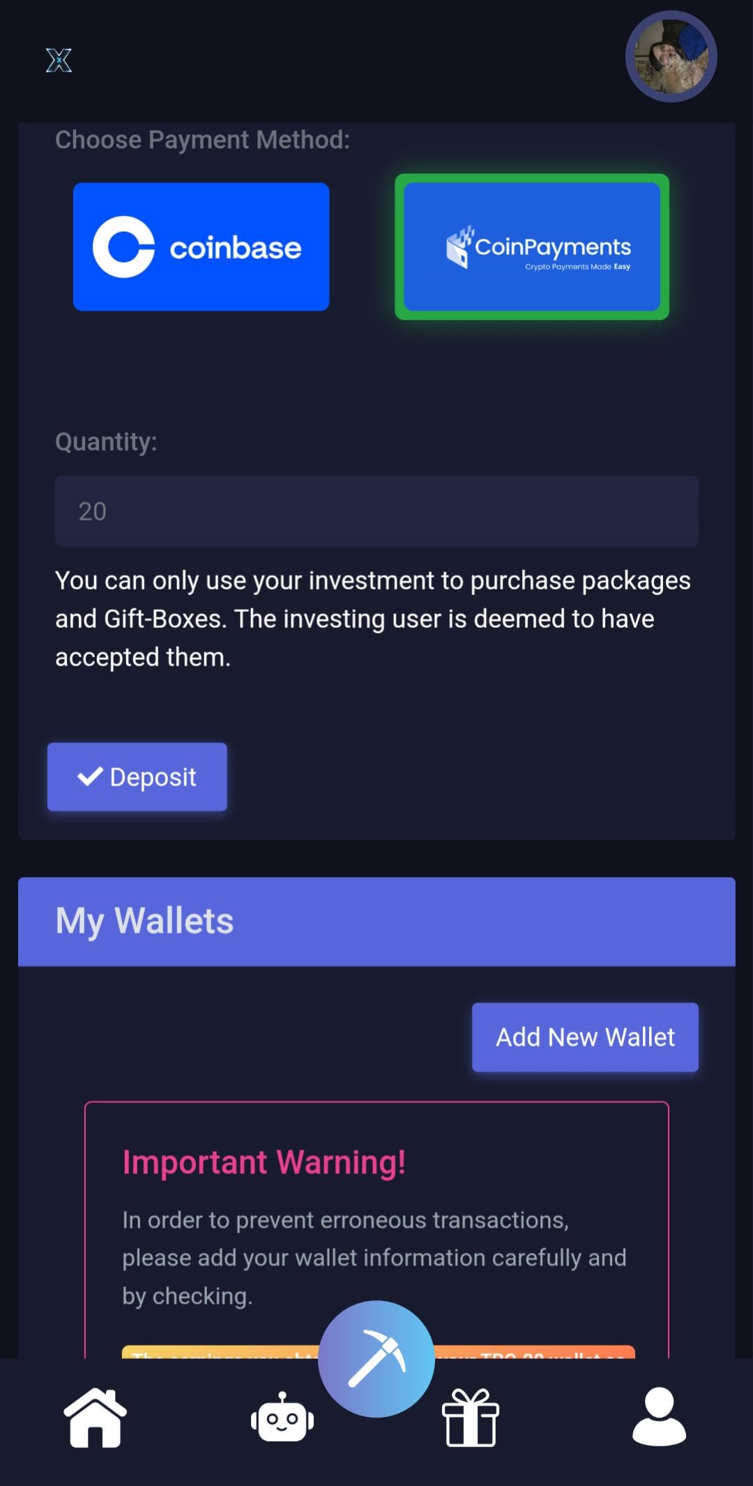Mining X Deposit