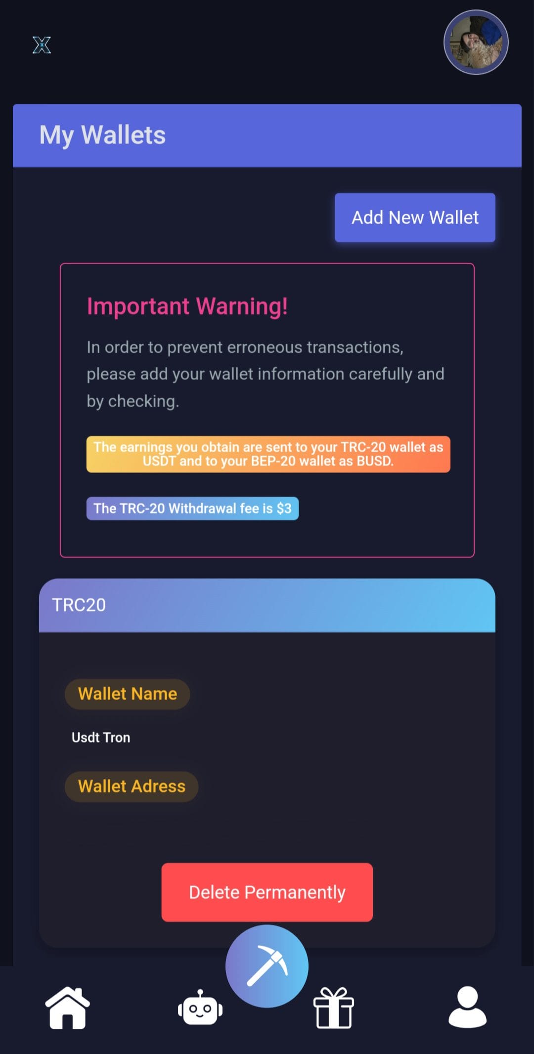Mining X My Wallet