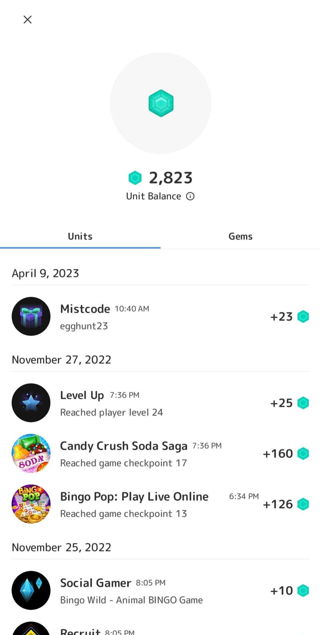 Mistplay game activity