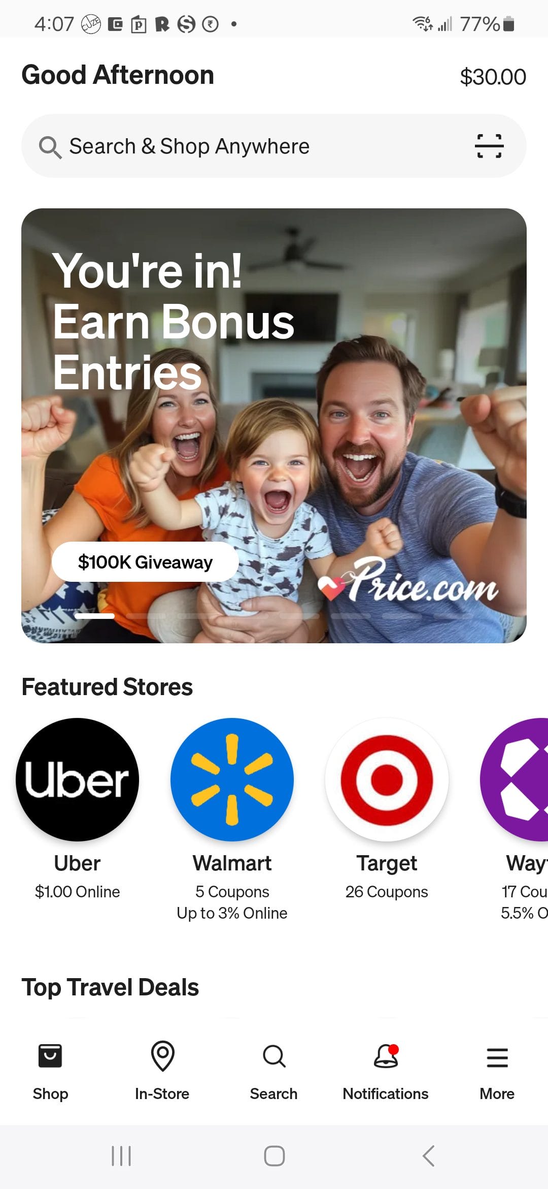 Price.com earn cashback
