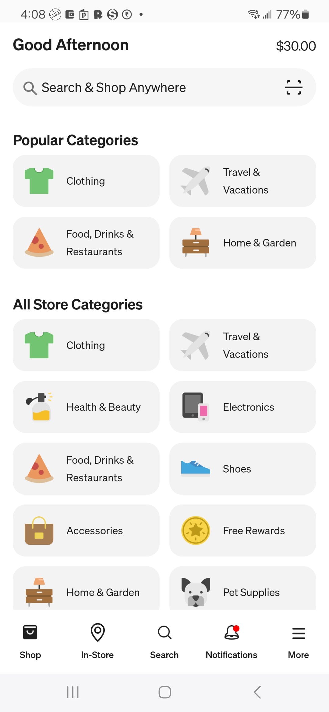 Price.com categories