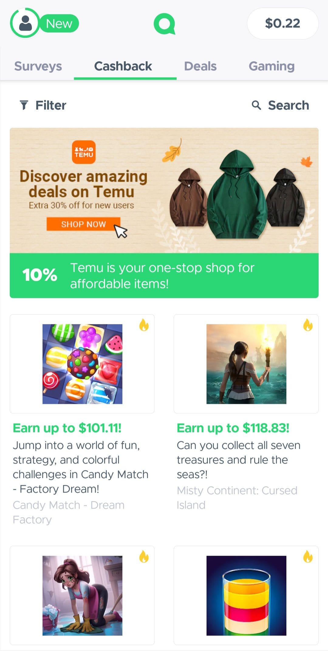 Qmee earn cashback