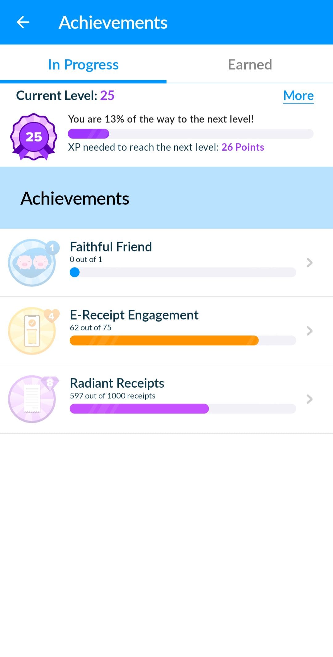 Receipt Hog Achievements