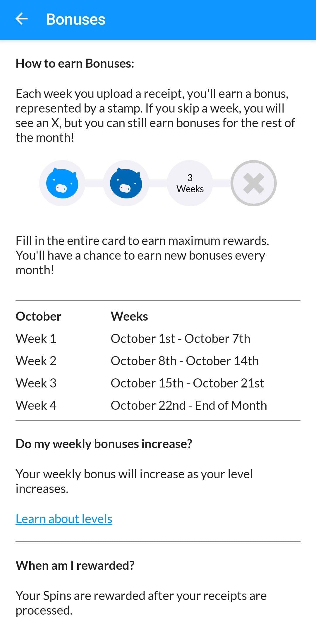 Receipt Hog Bonuses