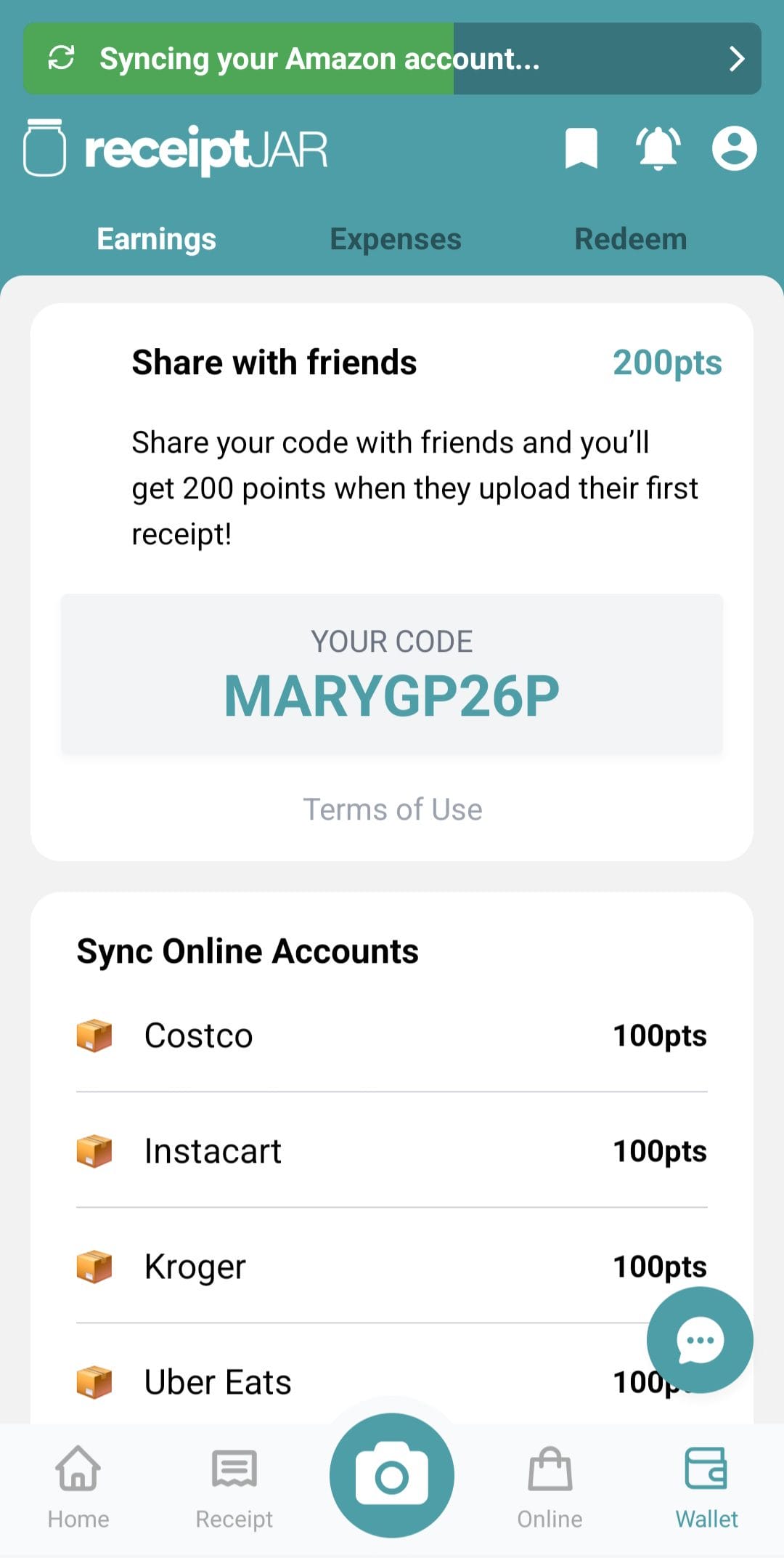 ReceiptJar Referral Code