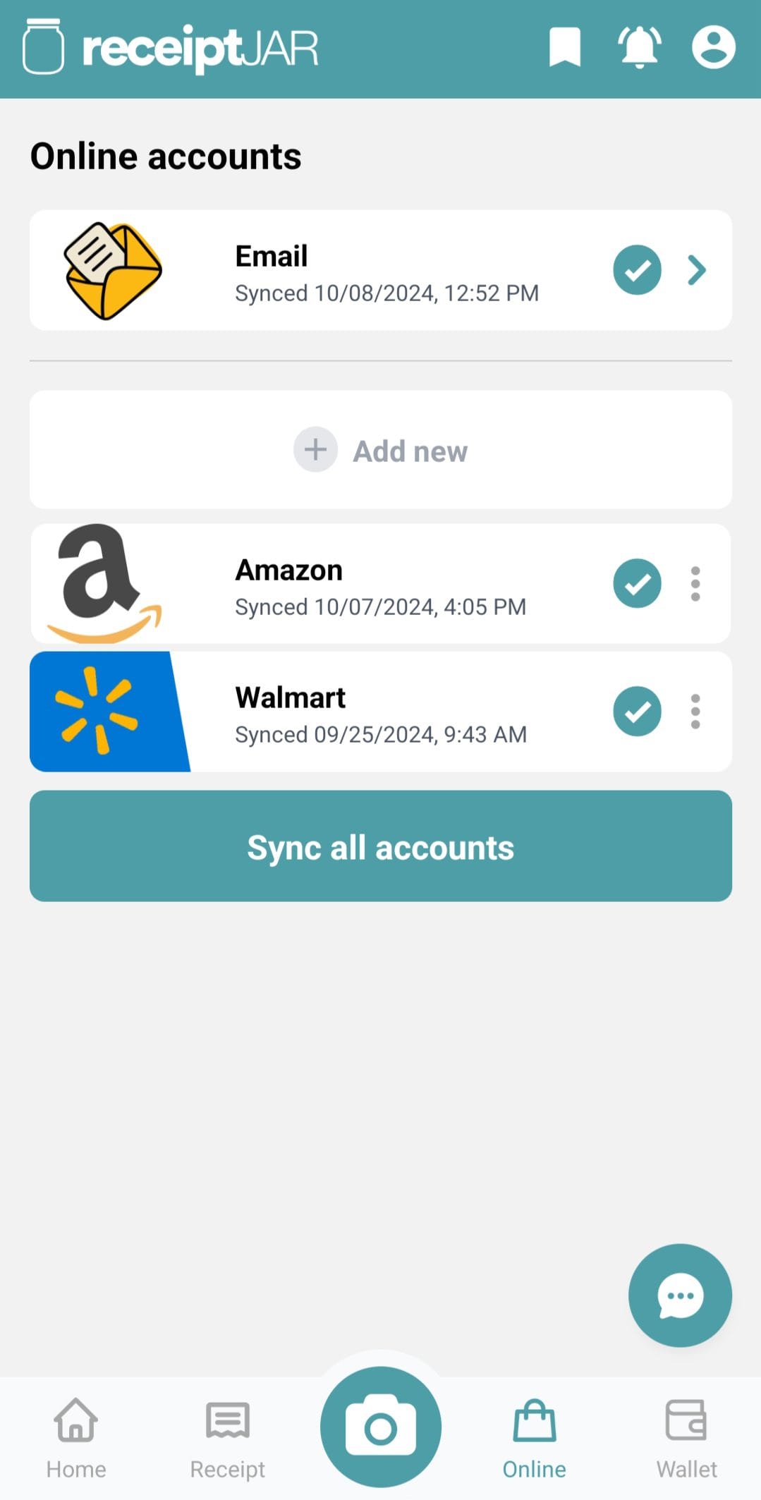 ReceiptJar download online receipts
