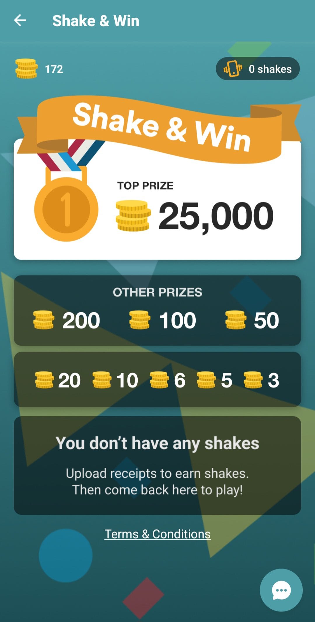 ReceiptJar shake and win