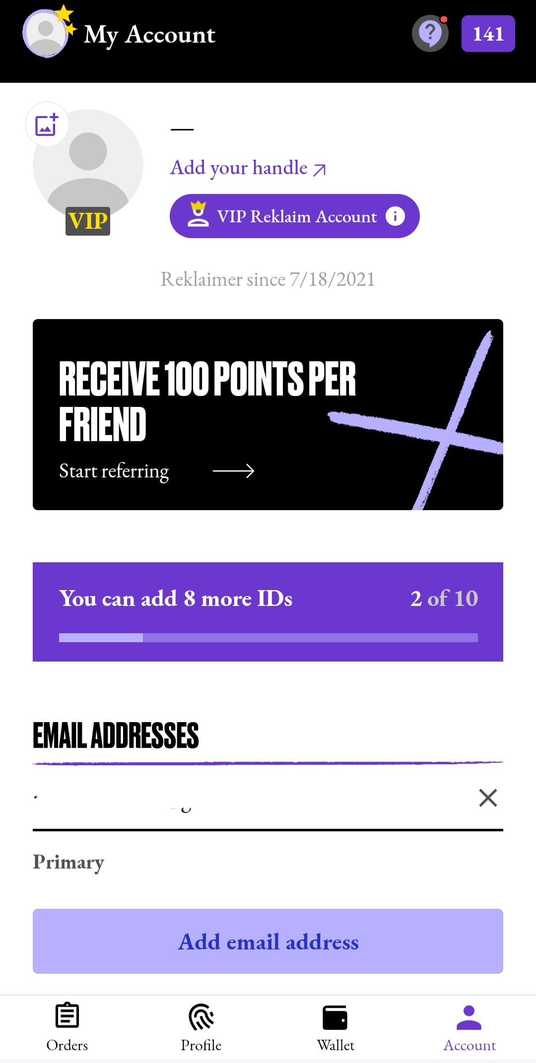 Reklaim Wallet