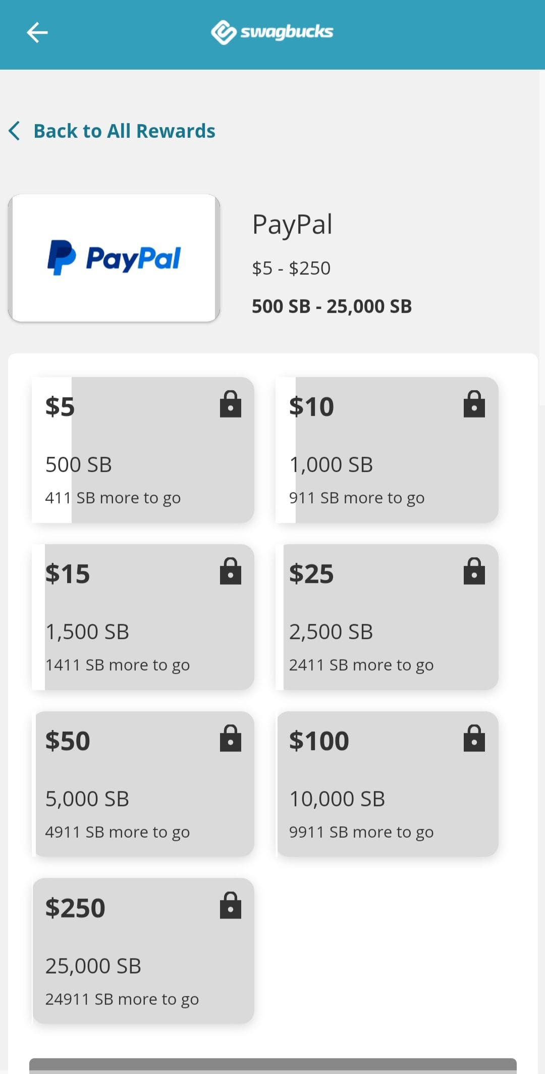 Swagbucks PayPal