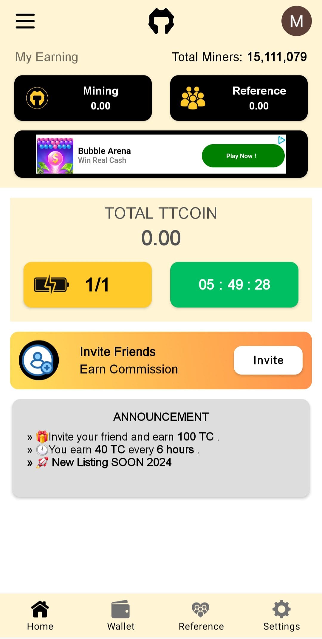 TTcoin Network Mine TTcoin