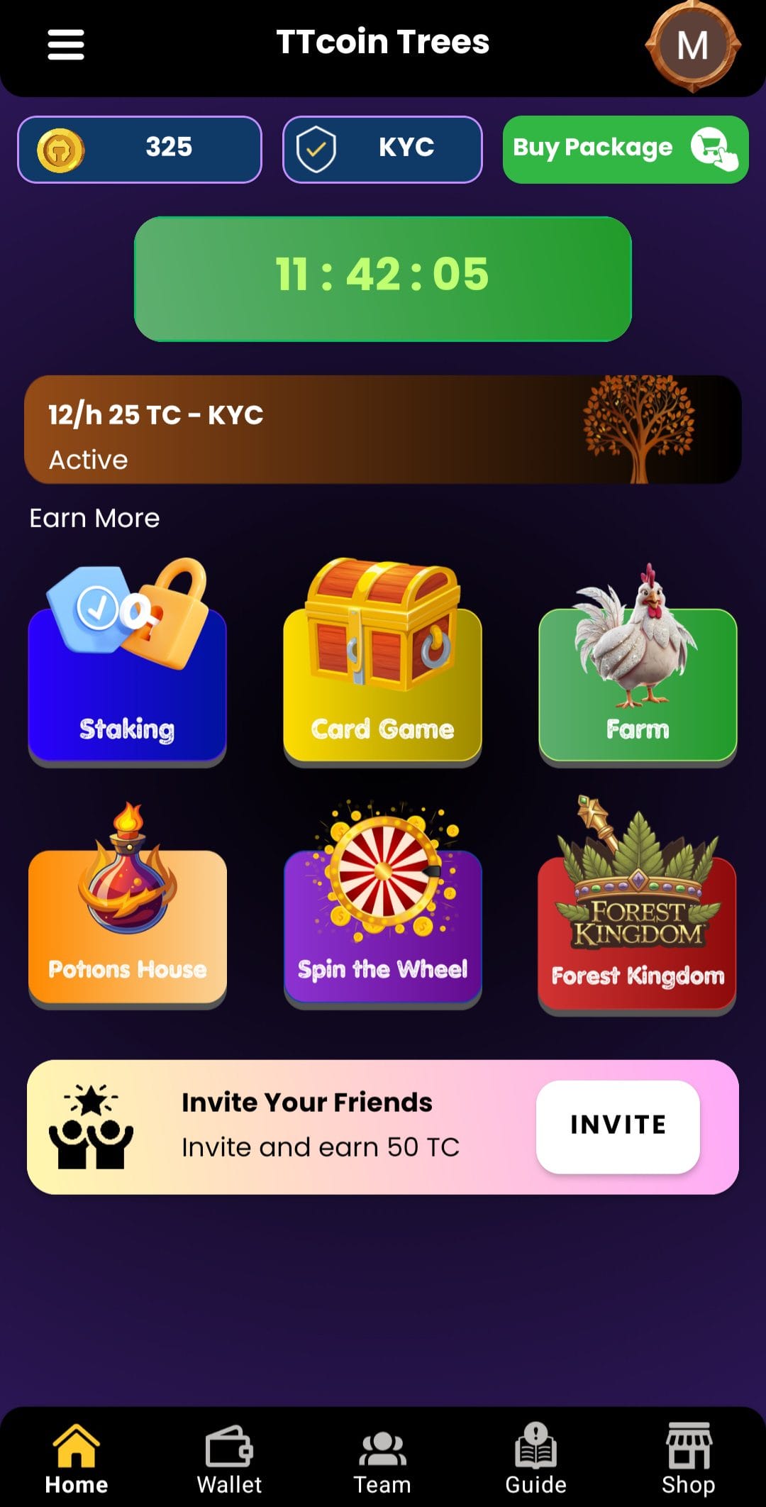 TTcoin Trees Earn from Games