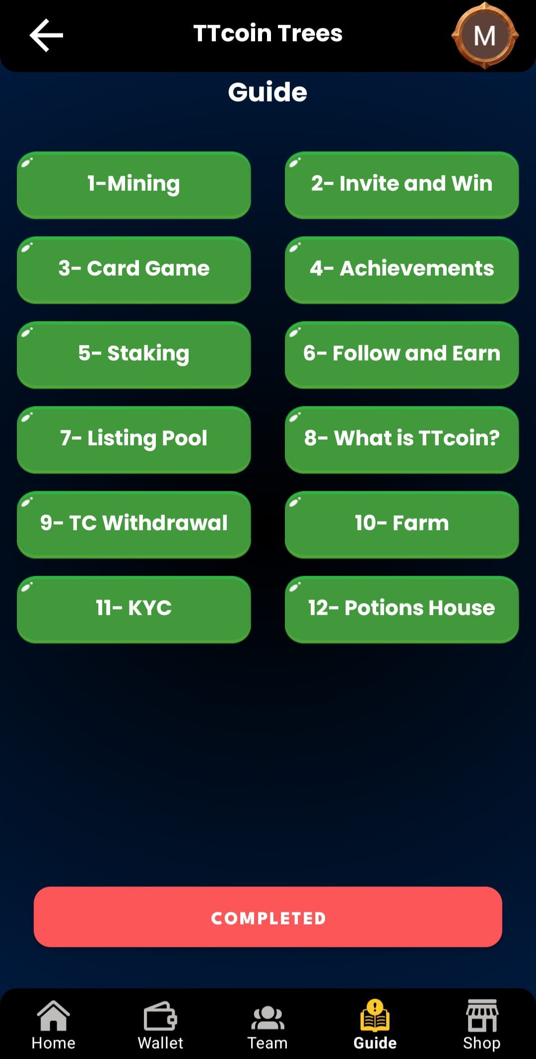 TTcoin Trees Guide