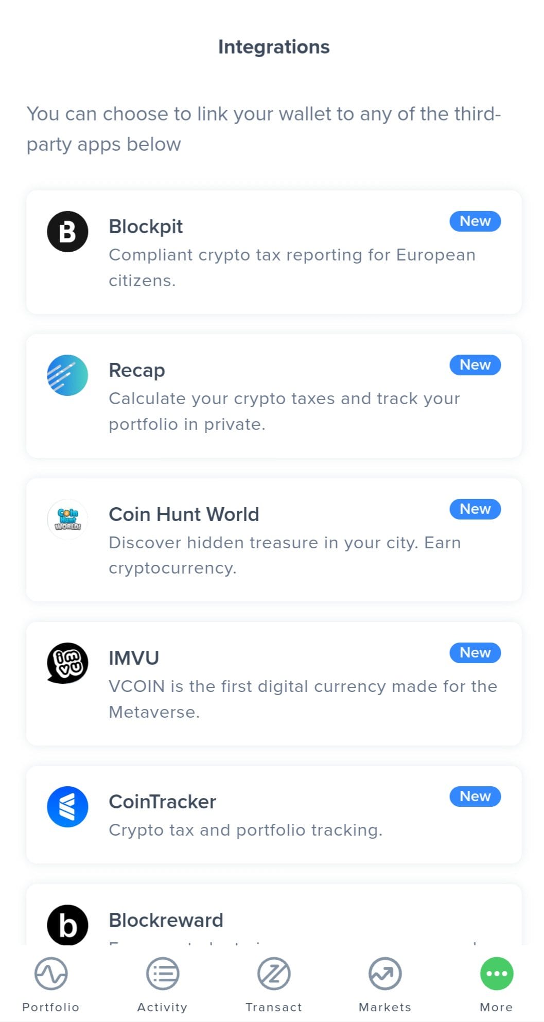Uphold Integrations